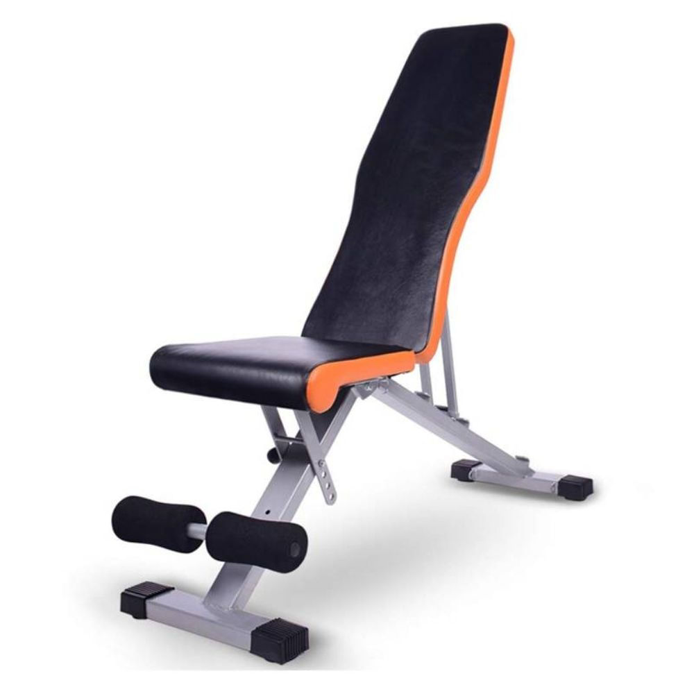 Banca Romana Sport Fitness, ergonómico, potencia tus entrenamientos, naranja