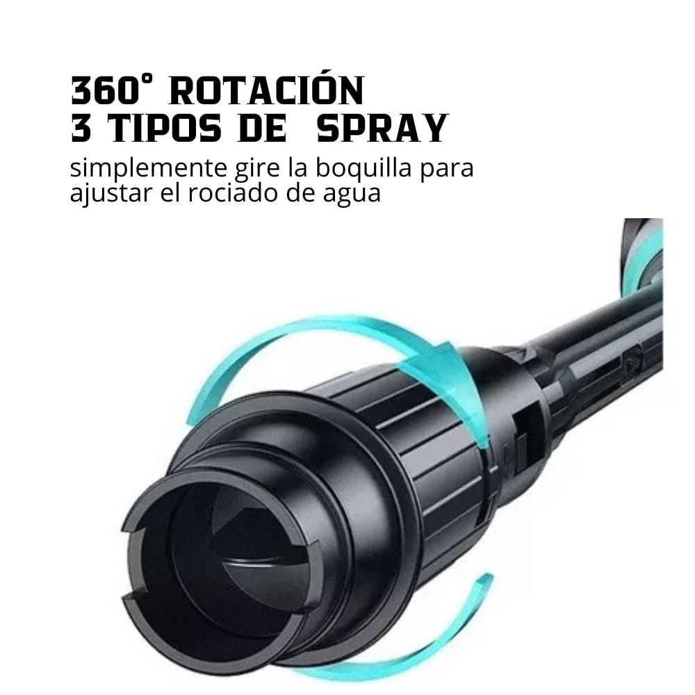 Imagen 2 del producto Hidrolavadora inalámbrica de alta presión XTD, 3.8 litros, verde