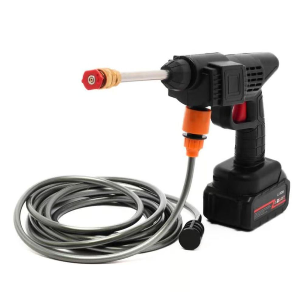 Imagen 2 del producto Hidrolavadora Lantum 128V, doble batería, potencia, portabilidad en limpieza, negro