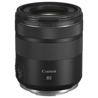 Lente Canon RF 85mm f/2 macro, IS STM, diafragma redondeado, negro