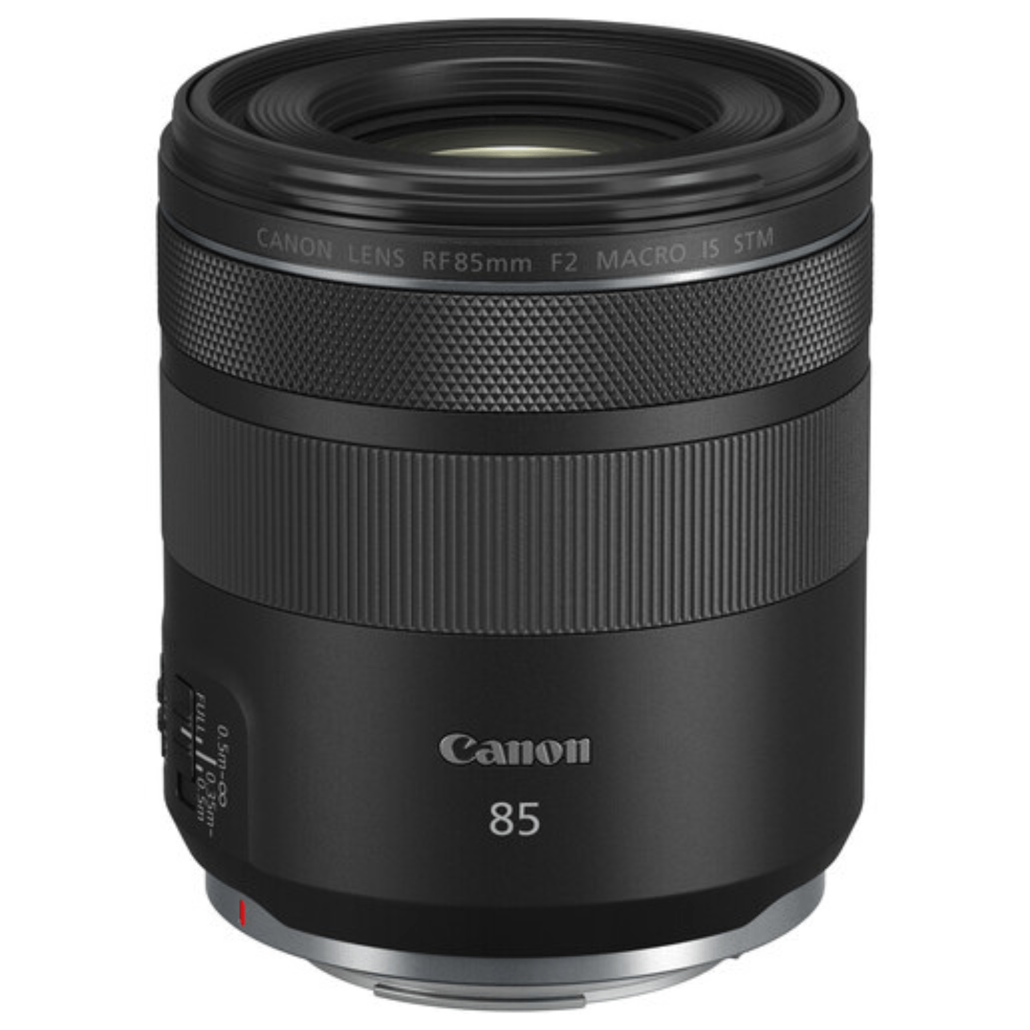 Lente Canon RF 85mm f/2 macro, IS STM, diafragma redondeado, negro