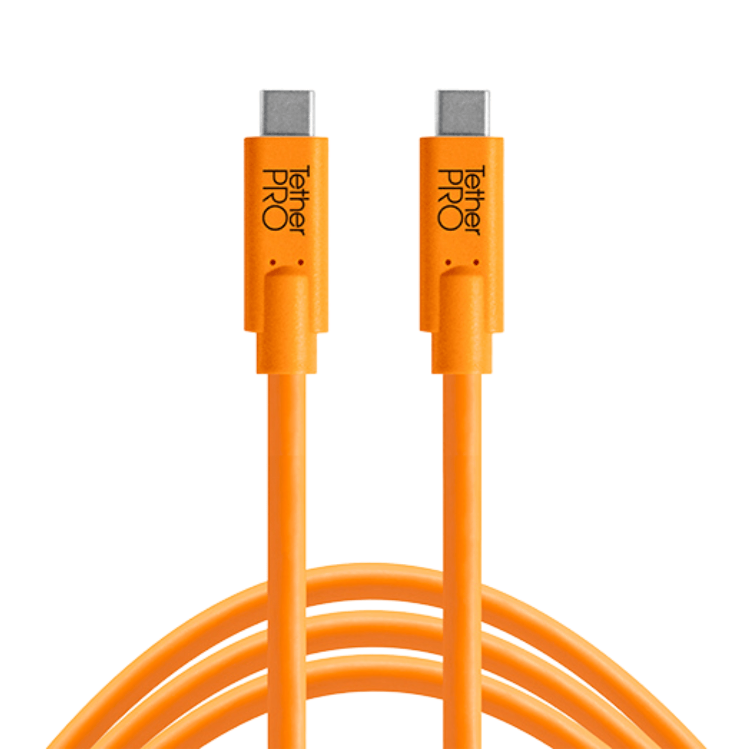 Cable Tether Tools Pro usb tipo c a usb tipo c, 4.6 metros, naranja