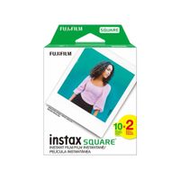 Pack de película FUJIFILM Instax SQUARE, 20 hojas, formato cuadrado, colores vivos