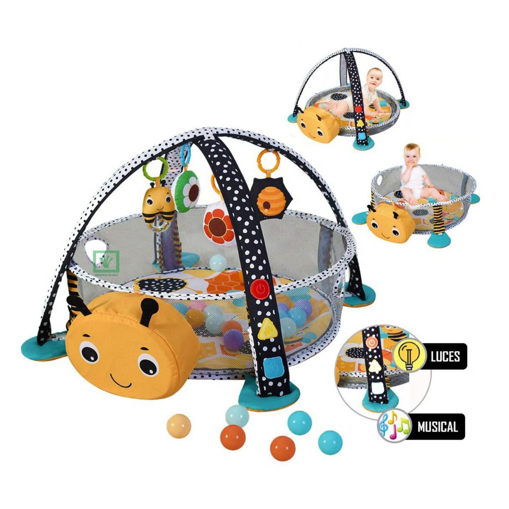 Imagen 2 del producto Gimnasio Baby World, musical con luces y pelotas de color, amarillo