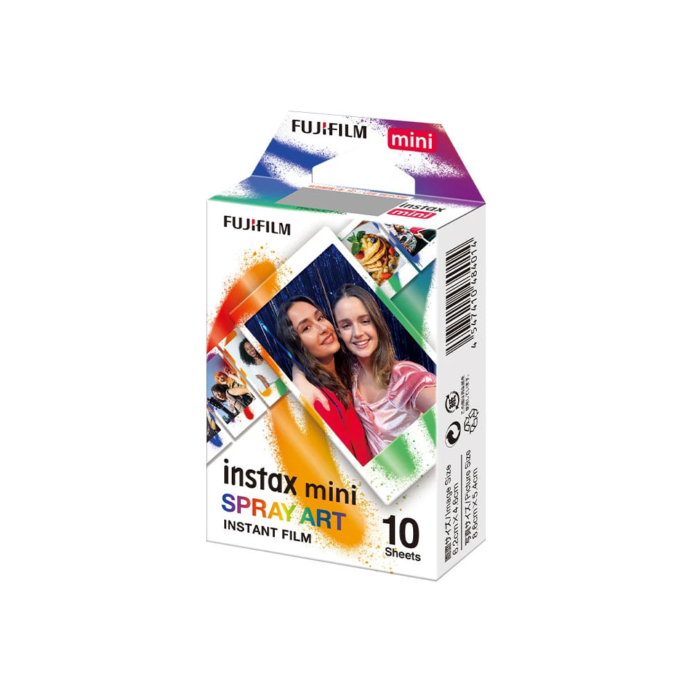 Imagen 2 del producto Película FUJIFILM Instax Mini Spray Art, 10 hojas, marcos con diseño artístico, ISO 800