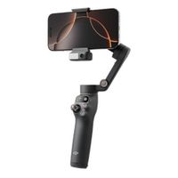 Estabilizador Dji Osmo Mobile 7 Pro para iPhone, Android, seguimiento nativo, iluminación, estabilizador de teléfono de 3 Ejes, negro