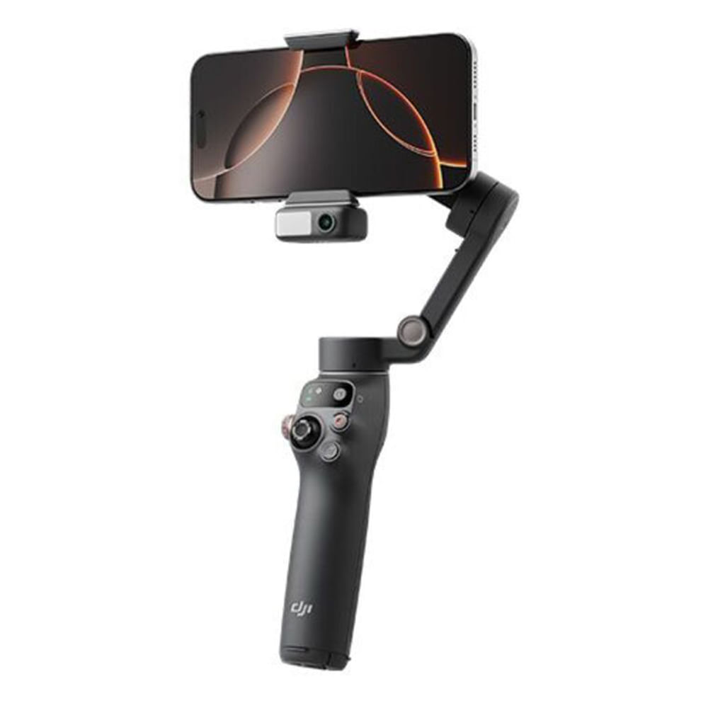 Estabilizador Dji Osmo Mobile 7 Pro para iPhone, Android, seguimiento nativo, iluminación, estabilizador de teléfono de 3 Ejes, negro