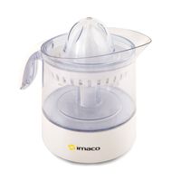 Exprimidor de cítricos Imaco CP401 40W, capacidad 1 litro, filtro removible, piezas aptas para lavavajillas, base antideslizante, blanco
