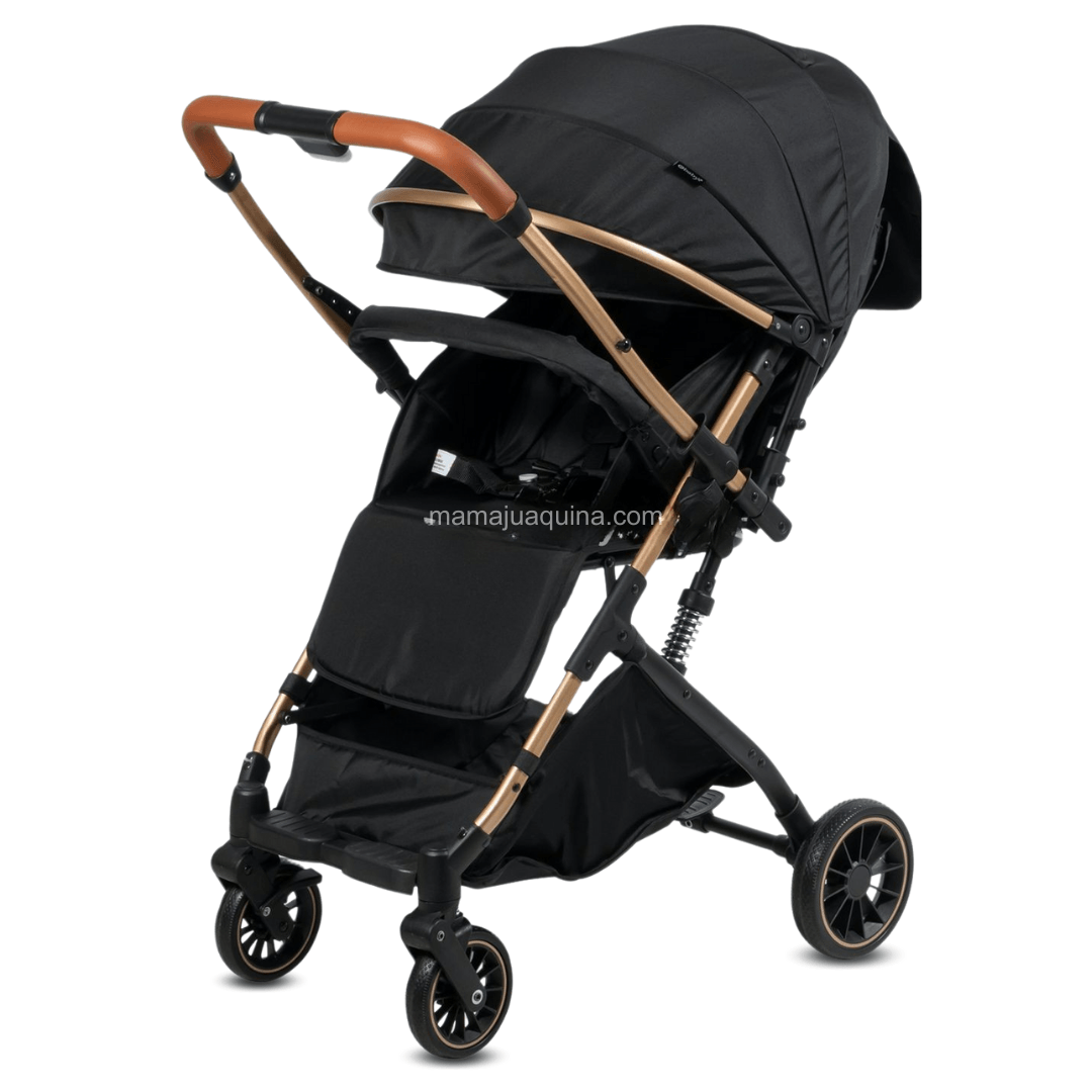 Coche maleta Baby Evo máx. 25 kg, mango reversible, frenos unificados, negro