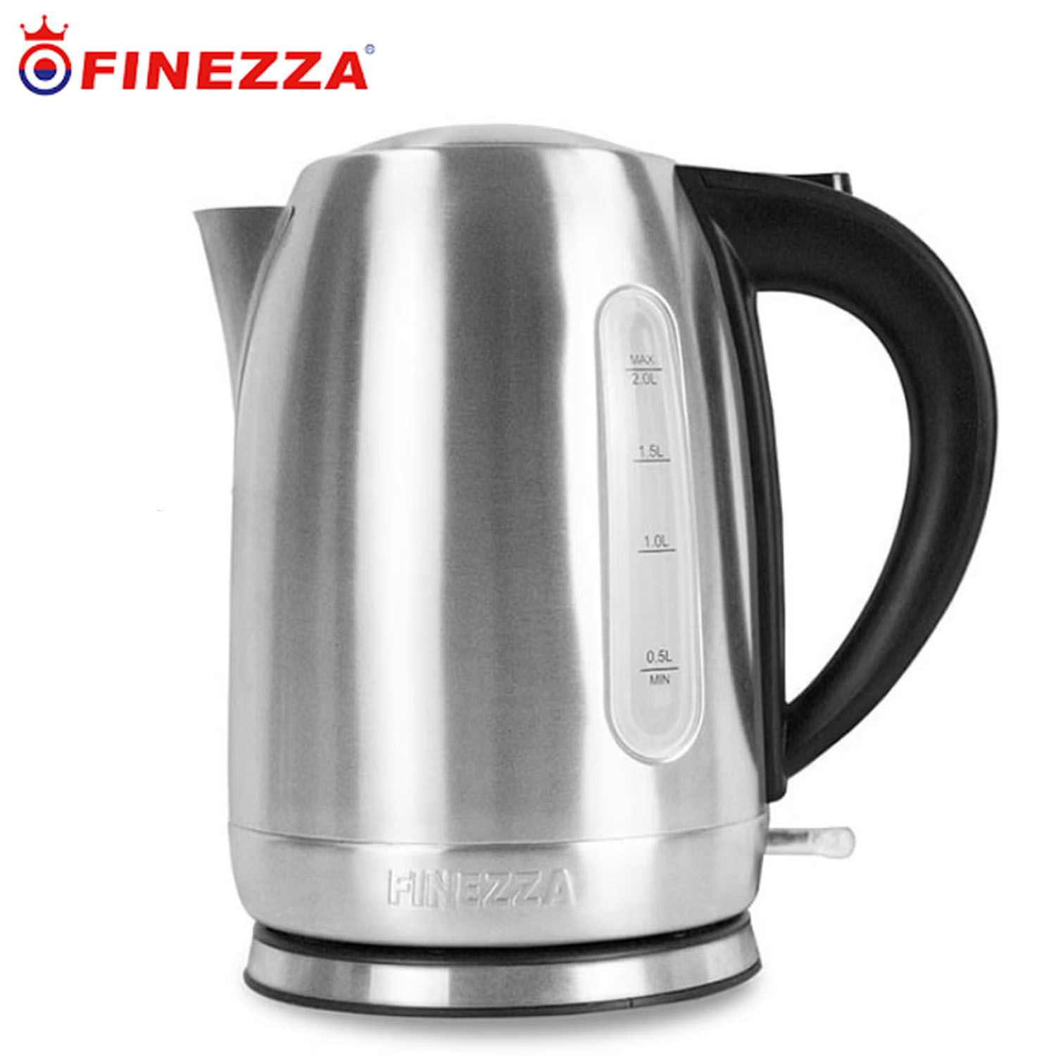 Imagen 2 del producto Hervidor eléctrico Finezza CK665HA 2200W, 2 litros, filtro lavable, plateado