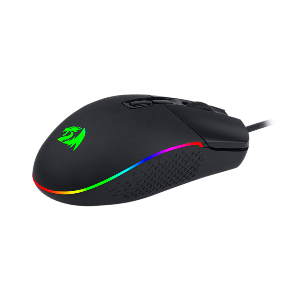 Imagen 2 del producto Mouse gamer Redragon Invader M719-RGB alámbrico, USB, 10000 DPI, 8 botones, iluminación RGB, negro