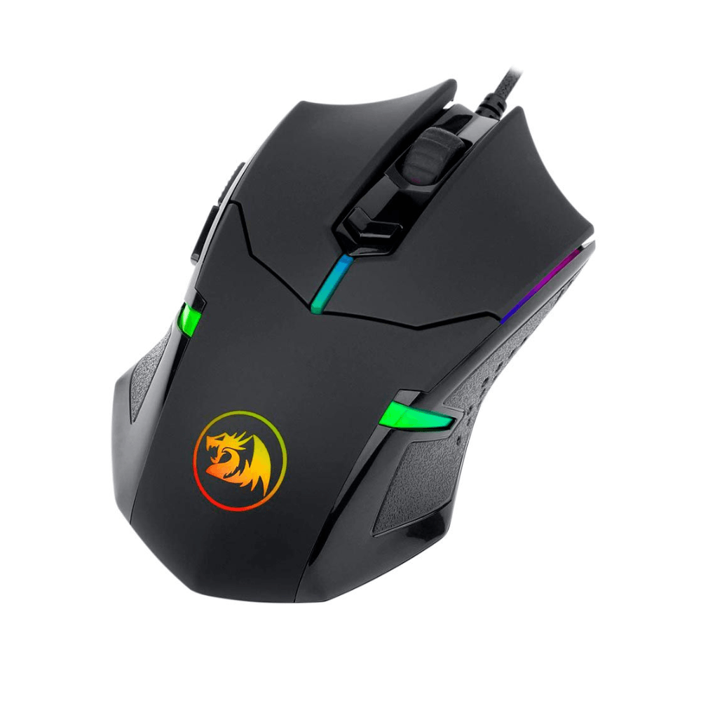 Imagen 2 del producto Mouse Gamer Redragon M601-RGB Centrophorus, iluminación RGB, alámbrico, USB, 7200 DPI, 6 botones, negro