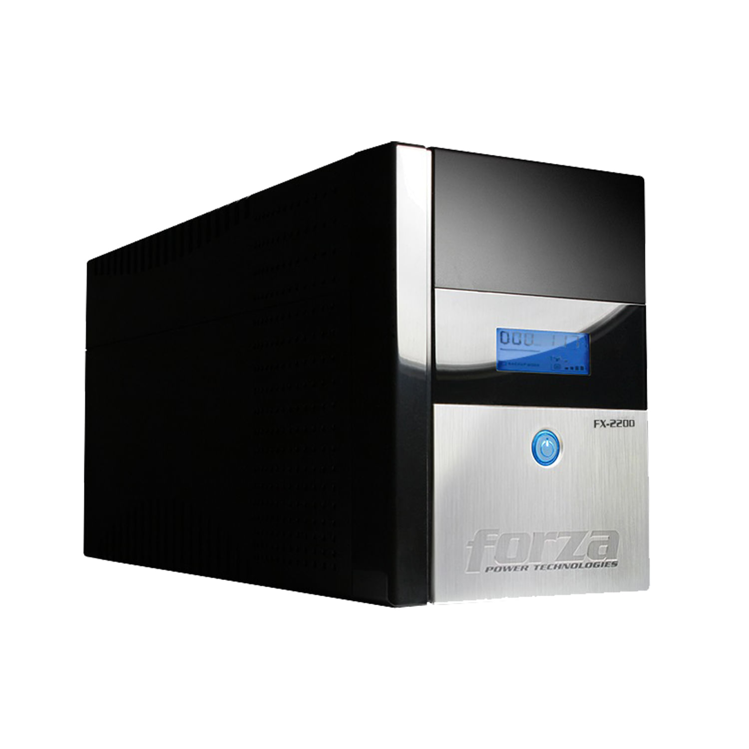 UPS Forza FX-2200LCD-U 2200VA 1200W 220V, protección, respaldo energético, negro