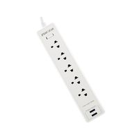 Supresor de picos Forza FSP-512USBW, 220V, 1540W, 5 tomas, 2 puertos USB, blanco