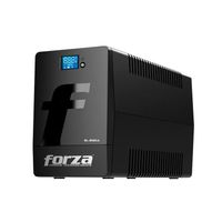Estabilizador UPS Forza SL-1012UL, 1000VA, 600W, 220V, 8 salidas, pantalla LCD, negro