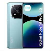 Celular Xiaomi Redmi Note 14 Pro Plus 5G 256GB, 8GB RAM, cámara trasera 200MP y frontal 20MP, 6.67'', azul