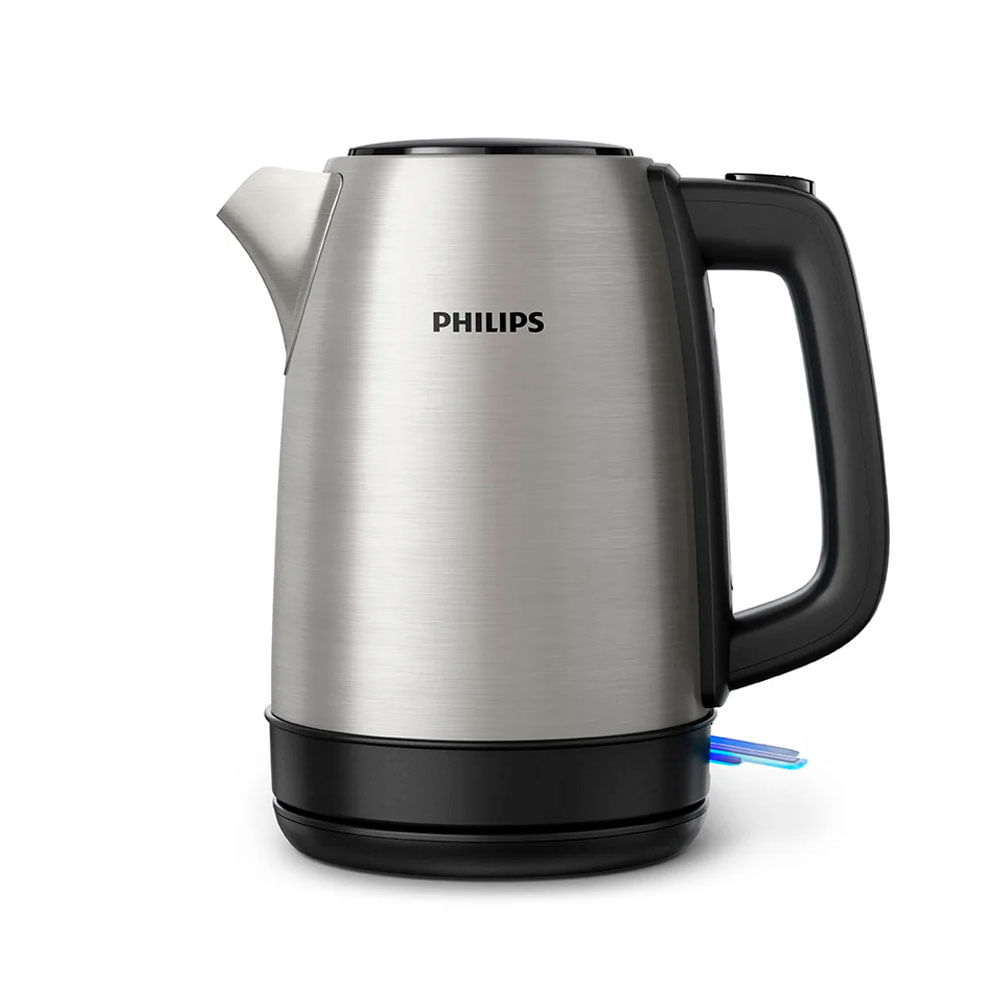 Hervidor eléctrico Philips HD9350 2200w, 1.7 litros, acero inoxidable, plateado