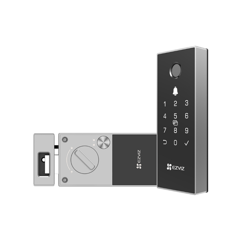 Cerradura eléctrica inteligente Ezviz DL03 PRO, seguro y control total, negro