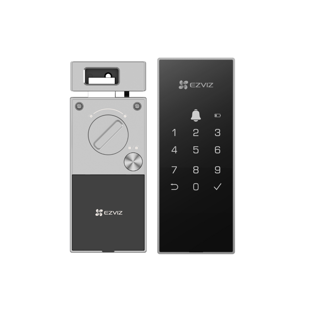 Cerradura eléctrica inteligente Ezviz DL03, seguro y control total, negro