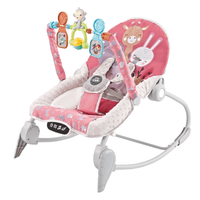 Silla mecedora Bouncer Baby Cam, táctil, mesa de comer, rosado