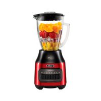 Licuadora Oster BLSTPEG-CPB 800w, 6 velocidades, vaso de vidrio 1.5 litros, rojo