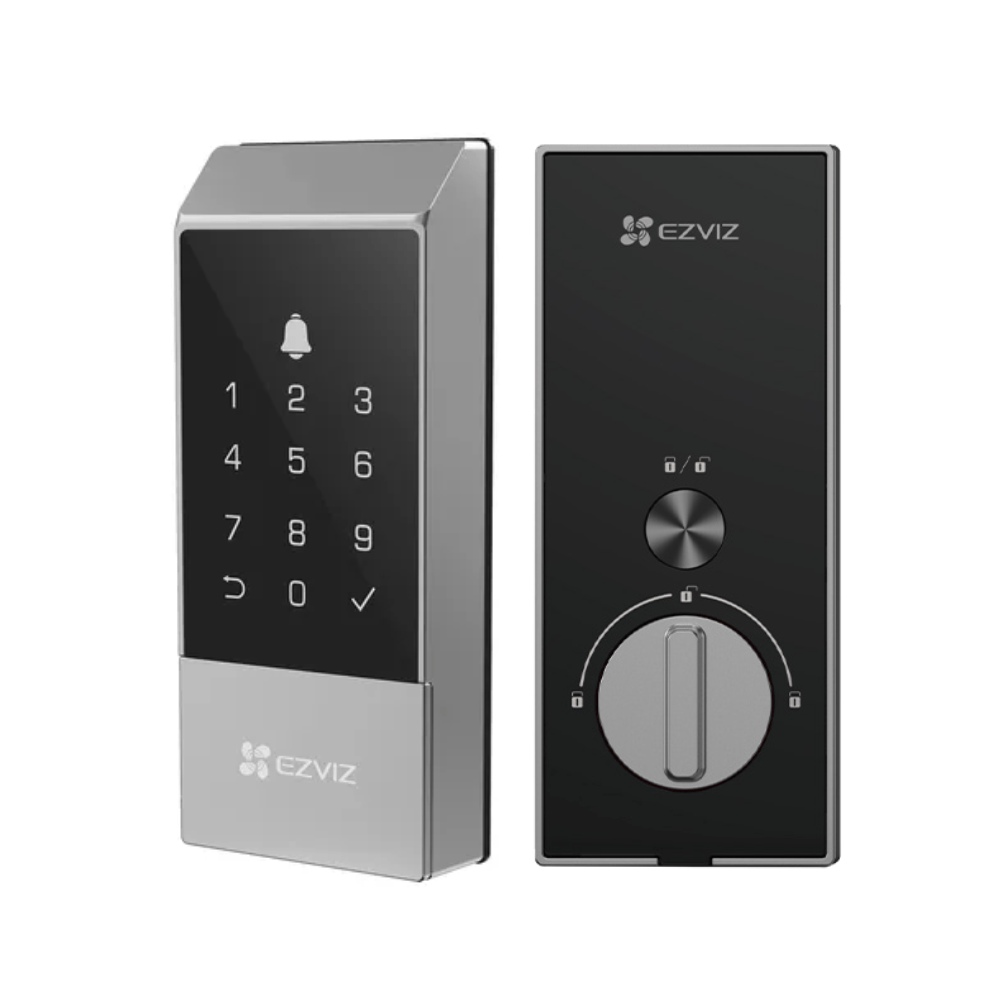 Cerradura inteligente Ezviz DL04 Desbloqueo Remoto Bateria IP54 - Negro