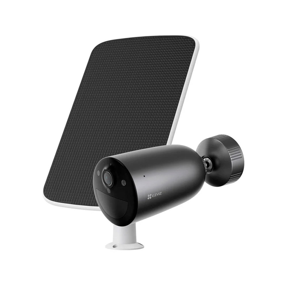 Cámara Ezviz CS-EB3, 2K, Wi-Fi, batería 5200mAh, panel solar, negro