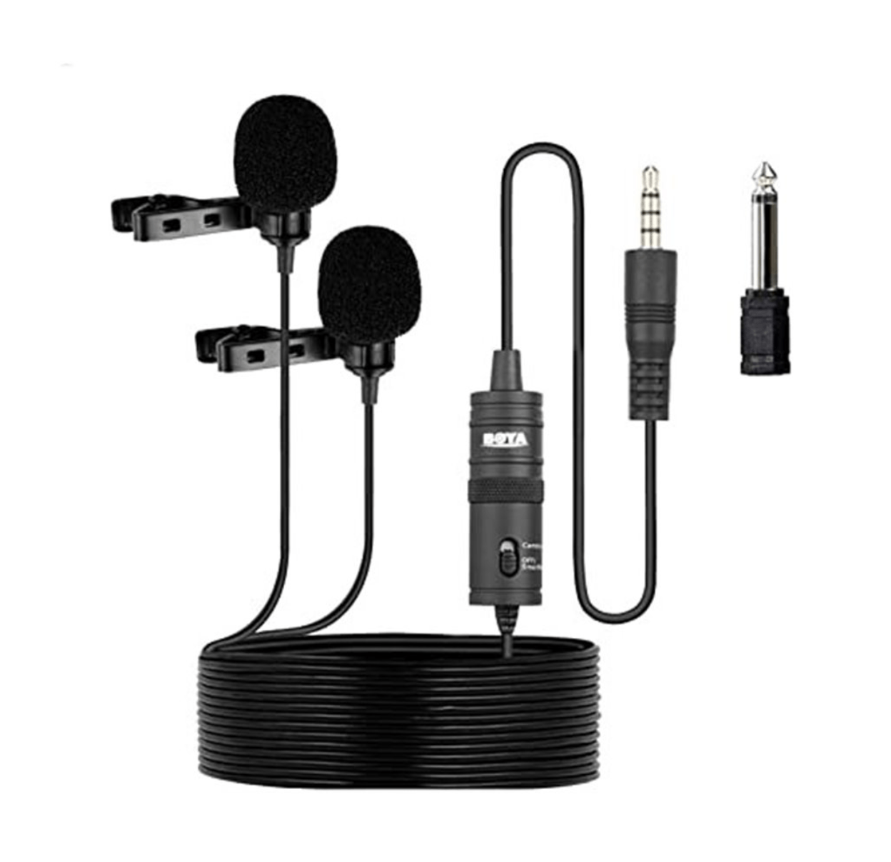 Micrófono Solapero Boya BY-M1DM Dual Negro
