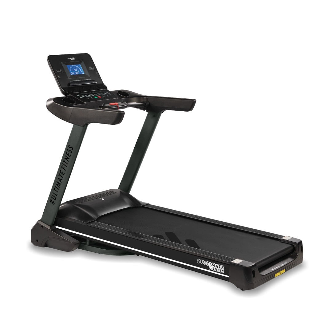 Trotadora eléctrica E650 elite 2.0, motor 3.5 HP, velocidad 20 KM/H, inclinación 15%, plegado hidráulico, ZWIFT y KINOMAP, negro