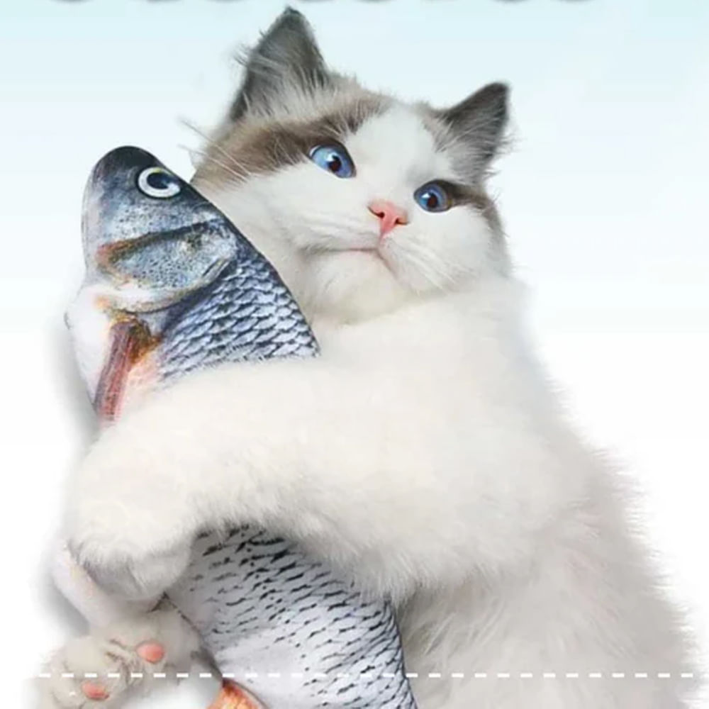 Imagen 2 del producto Juguete Anavapets pescado, con movimiento, recargable, para gatos