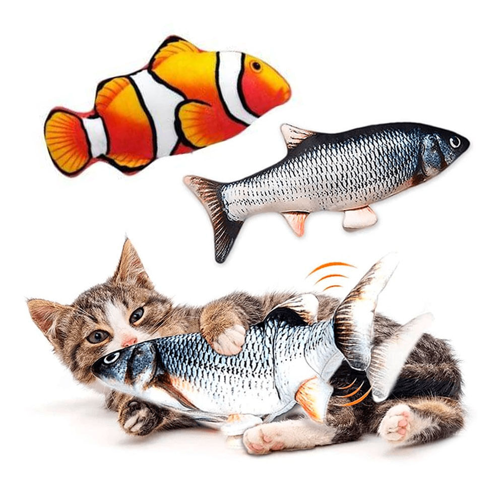Imagen 1 del producto Juguete Anavapets pescado, con movimiento, recargable, para gatos