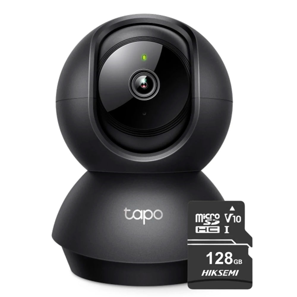 Cámara de seguridad Tapo C211 2K para interiores, negro + Micro SD 128GB - CS-TPC211-SD128