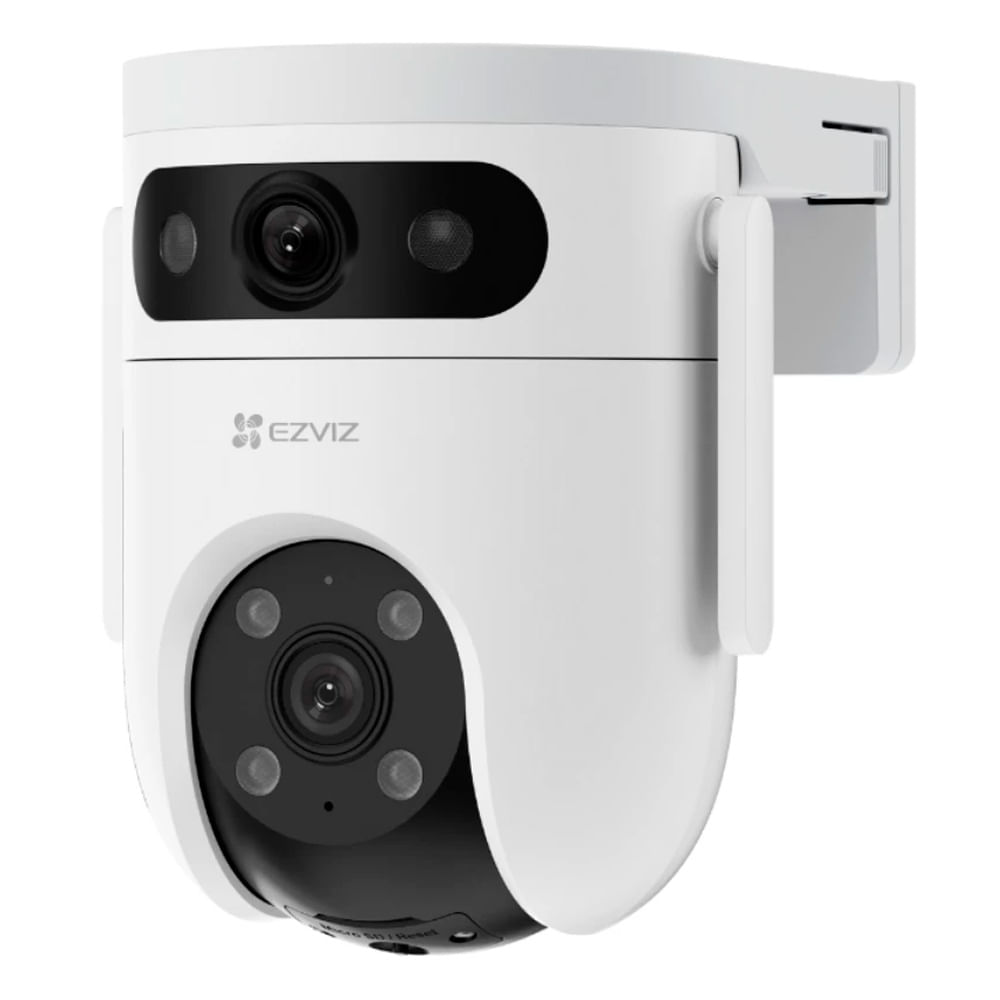 Cámara se seguridad Ezviz para exterior H9C 2K & 2K, visión nocturna, audio bidireccional, blanco