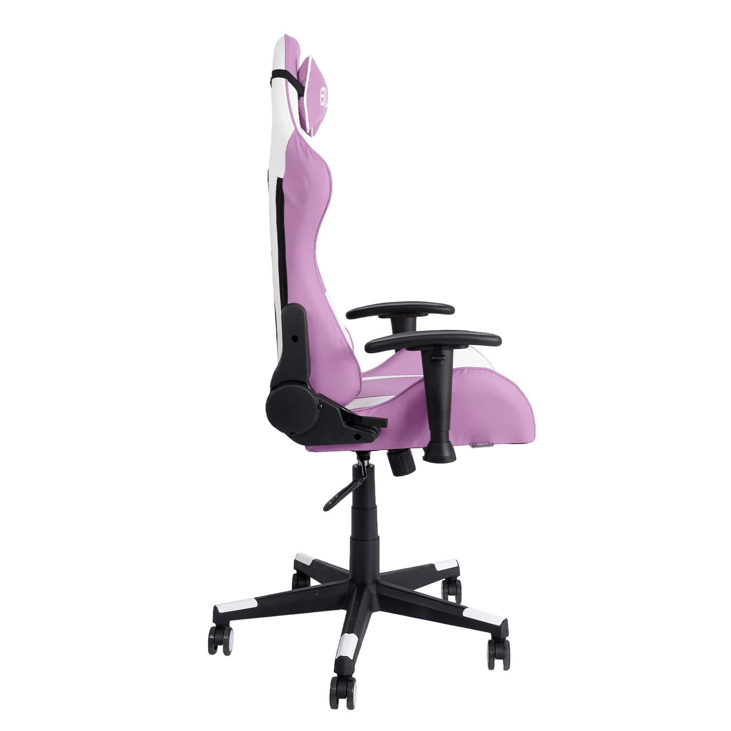 Imagen 2 del producto Silla gamer ergonómica Blazze Éxodo capacidad máx. 120 kg, reclinable 180°, almohada lumbar con masajeador, reposabrazos ajustables, lila