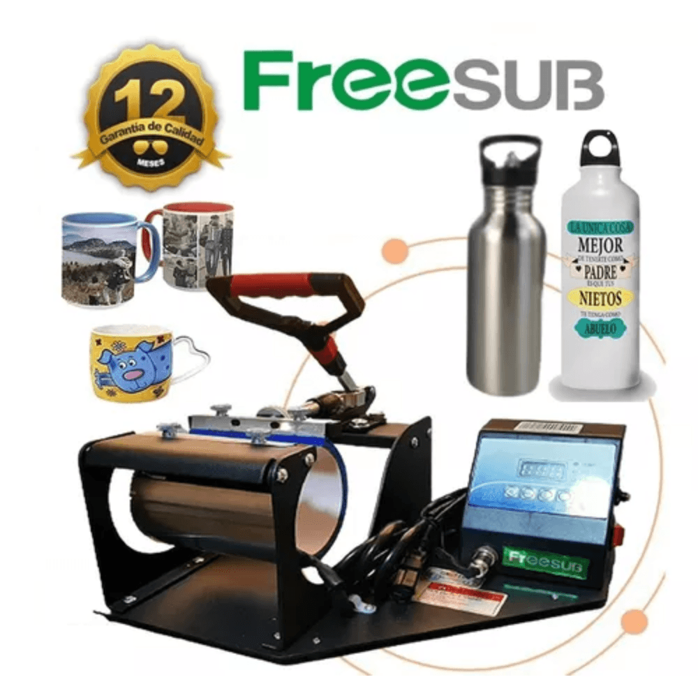 Imagen 2 del producto Maquinas para sublimar Freesub manual ST 01, tazas de 9onz, 11onz, 12onz, 15onz, negro
