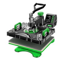 Maquina multifuncional de sublimación Freesub P8100, 8 en 1, 29 x 38, verde