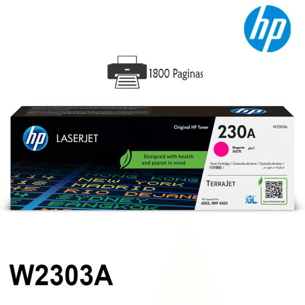Imagen 2 del producto Tóner Hp W2303A 230A, (4203dw/4303dw), magenta pro