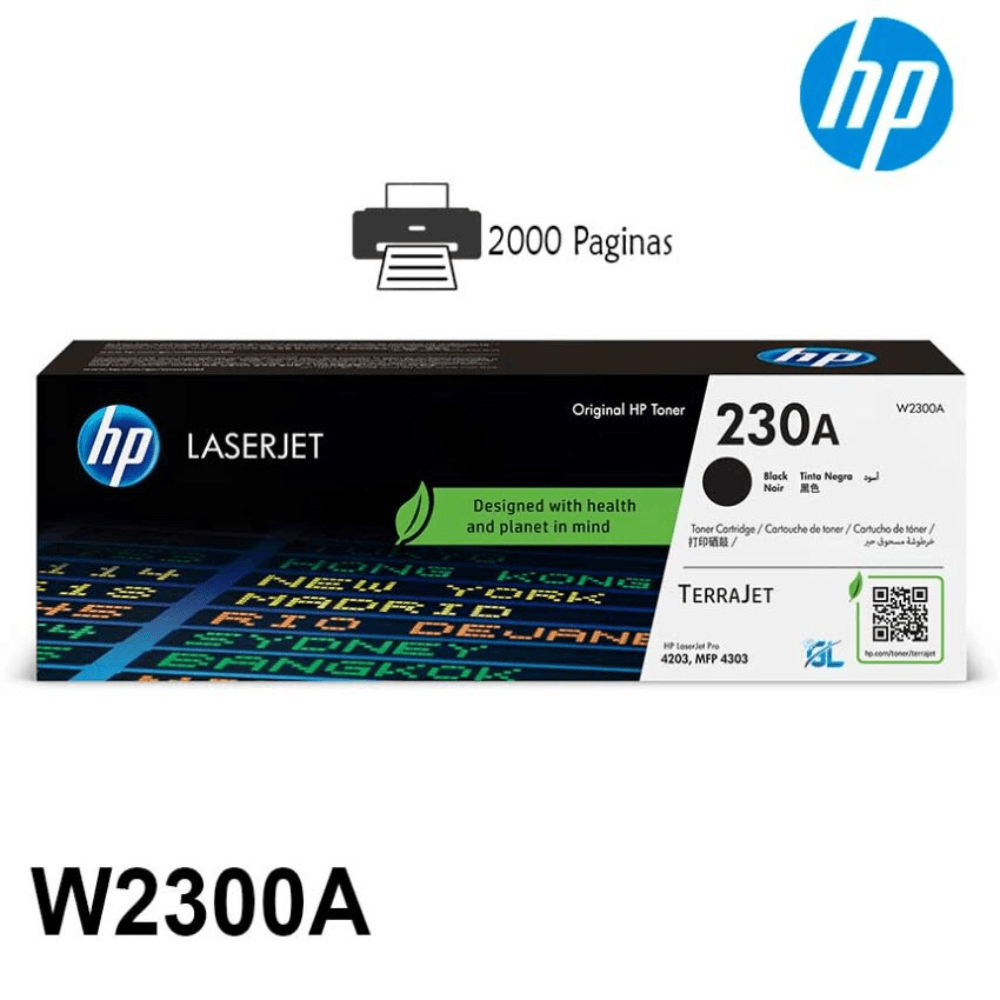 Imagen 2 del producto Tóner HP W2300A 230A, (4203dw,4303dw), negro pro