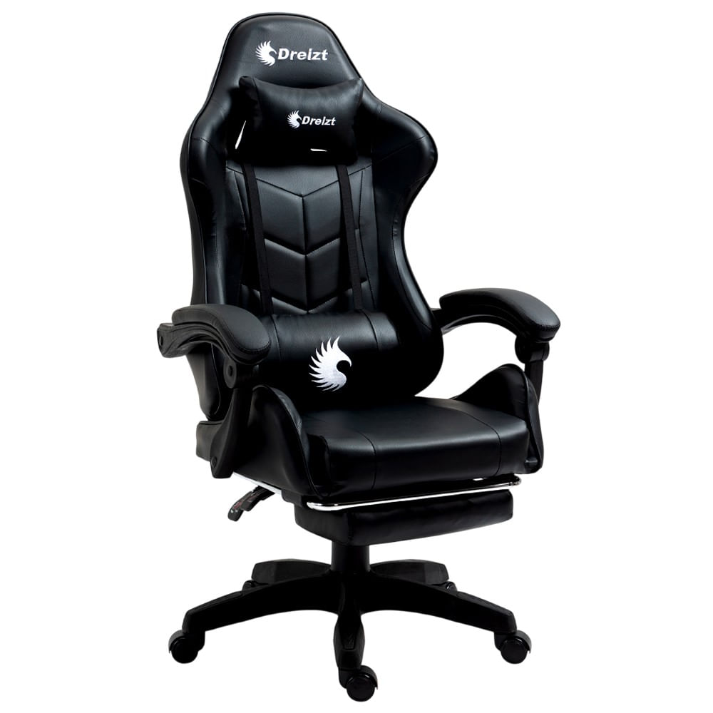 Imagen 2 del producto Silla gamer Dreizt Shine Series, carga máxima 120 kg, inclinación 155°, ergonómica, negro