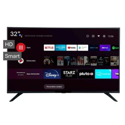 Smart TV Innos 32" HD, sistema Android TV integrado, S3202KU4