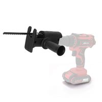 Adaptador a sierra convertidor para taladro eléctrico, cortes precisos y sencillos, negro