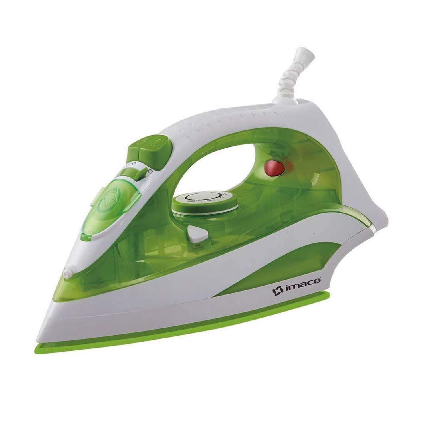 Plancha a vapor Imaco ETA2288 2400W, base nano cerámica, extra vapor, autolimpieza, verde