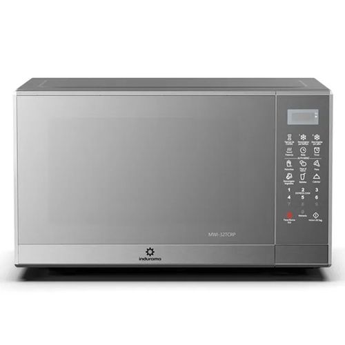 Microondas Indurama MWI-32TCRP 1000w, 32 litros, alta potencia, funciones inmediatas, plateado