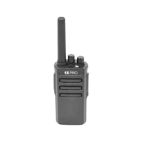 Radio portátil txPRO TX600 UHF, 5W, 400-470 MHz, 16 canales, 2500 mAh, negro