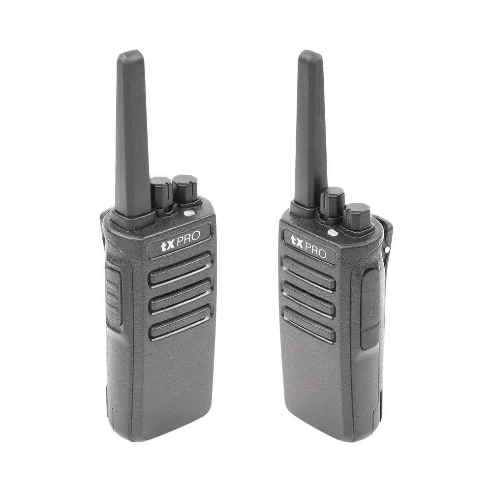 Imagen 2 del producto Radio portátil txPRO TX600 UHF, 5W, 400-470 MHz, 16 canales, 2500 mAh, negro