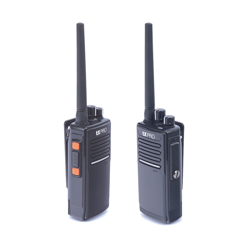 Imagen 2 del producto Radio portátil txPRO TX680-UV UHF, 400-512 MHz, DMR, 5W, 32 canales, negro