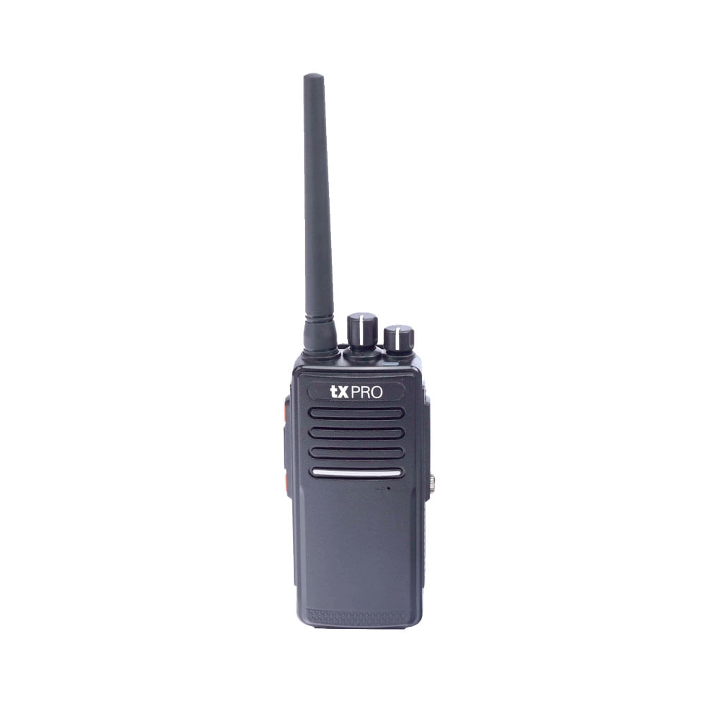 Radio portátil txPRO TX680-UV UHF, 400-512 MHz, DMR, 5W, 32 canales, negro
