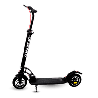 Scooter manual Oxiepro urbano de lujo, base antideslizante, frenos de disco de aluminio, negro