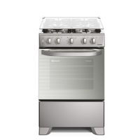 Cocina Electrolux FE4PMR Efficient VaporBake 12000 W, 4 quemadores, 70 litros, triple llama, plateado