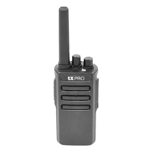 Radio portátil txPRO TX500 VHF, 5W, 136-174 MHz, 16 canales,  2500 mAh, negro